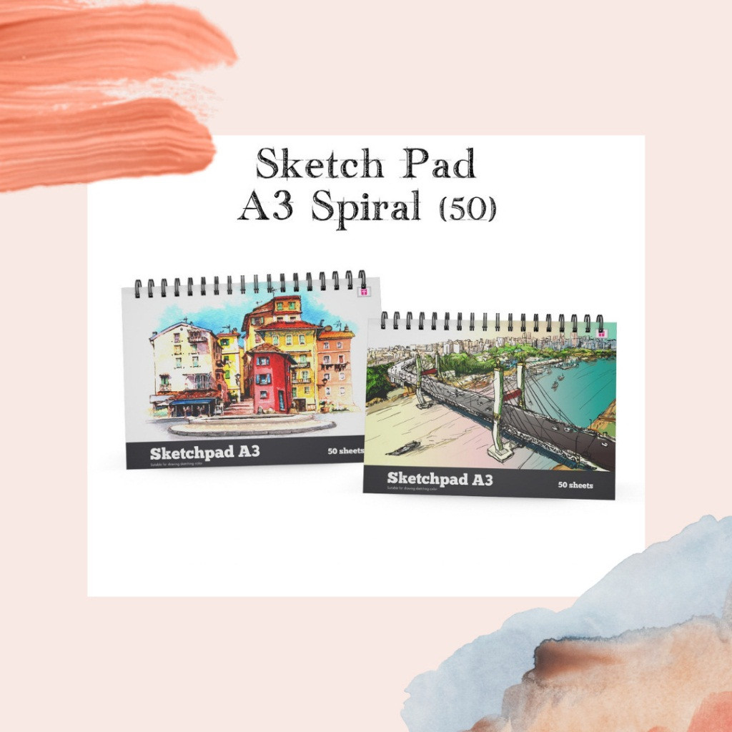 

Tiara spiral sketch book A3 25lbr/50lbr