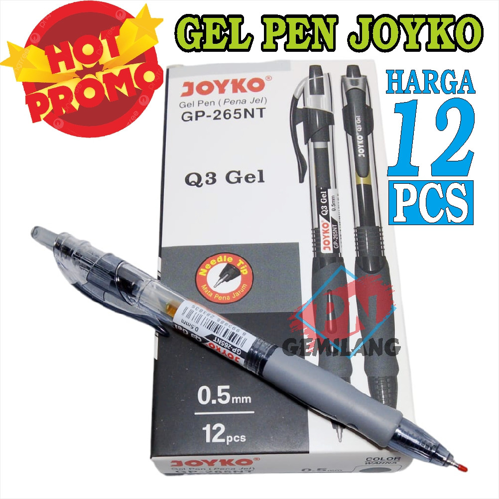 

UM1 PROMO MURAH PENA JEL OIL GEL PEN PULPEN Gel Pen JOYKO 0.5mm GP 265NT