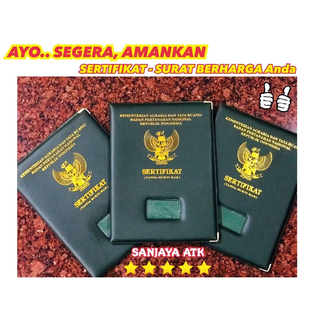 

UM1 COVER SERTIFIKAT TANAH / MAP SERTIFIKAT TANAH / TANPA BUSA