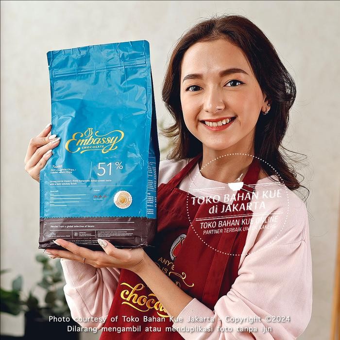

Embassy Chocolate Chocochip TULIP TORRES 51% Cokelat 2,5kg Couverture