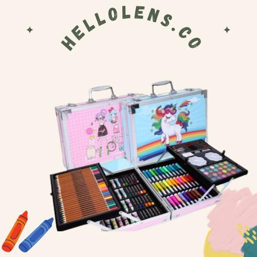 

PROMO! CRAYON ART SET 145PCS / KOPER SET CRAYON MEWARNAI / KADO ANAK ULTAH