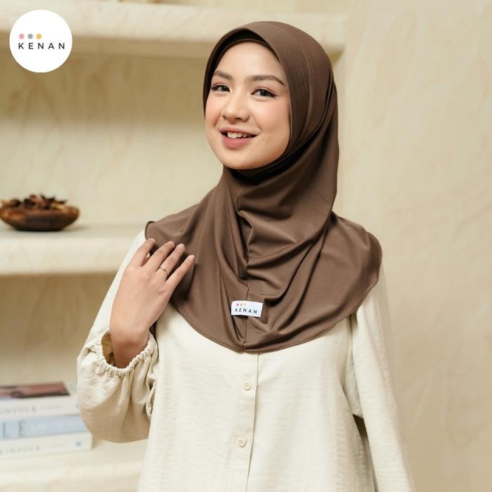 Lamia- KENAN - Hijab Size S Ori Kenan matt jersey Bergo Busa Instan Kerudung Nyaman Casual