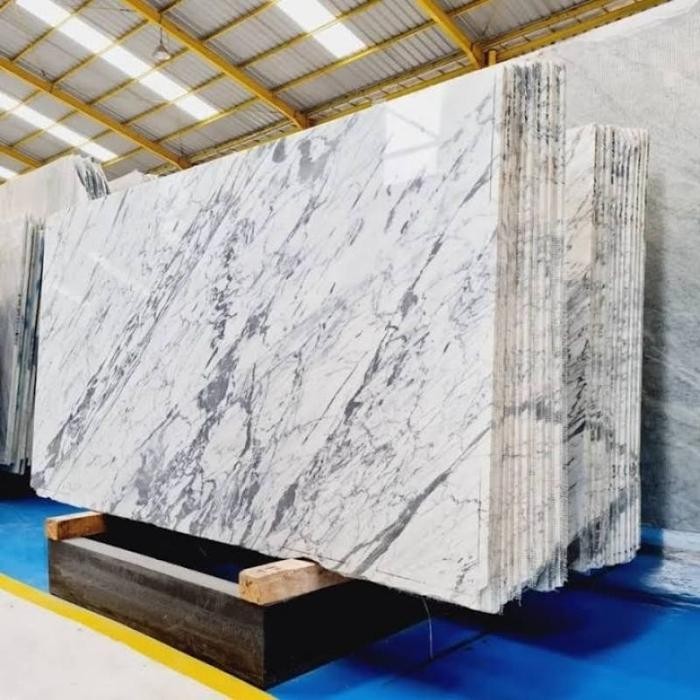 (KHUSUS PENGIRIMAN JABODETABEK) Marmer Marble Board Glossy PVC Backdrop TV Kamar Mandi Dekorasi