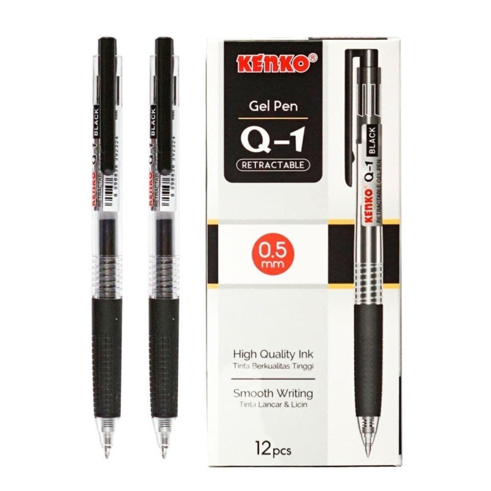 

PULPEN GEL 0,5mm KENKO Q-1 / KENKO Q1 (LUSIN)