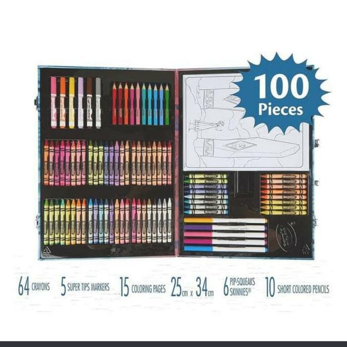 

TERLARIS Crayola Disney Frozen 2 Inspiration Art Case 100 Art & Coloring Ori