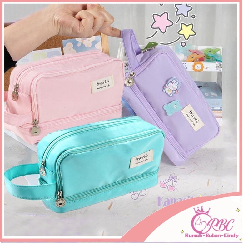 

Pengiriman LokalTas Pensil Portabel Berkapasitas Besar/Tas Pensil Multifungsi/Tas Pensil Ritsleting