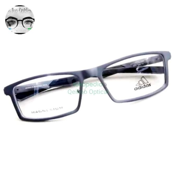Laris Kacamata Frame Pria Titanium Carbon Adidas Breadbox C2 S54 Smoke Grey