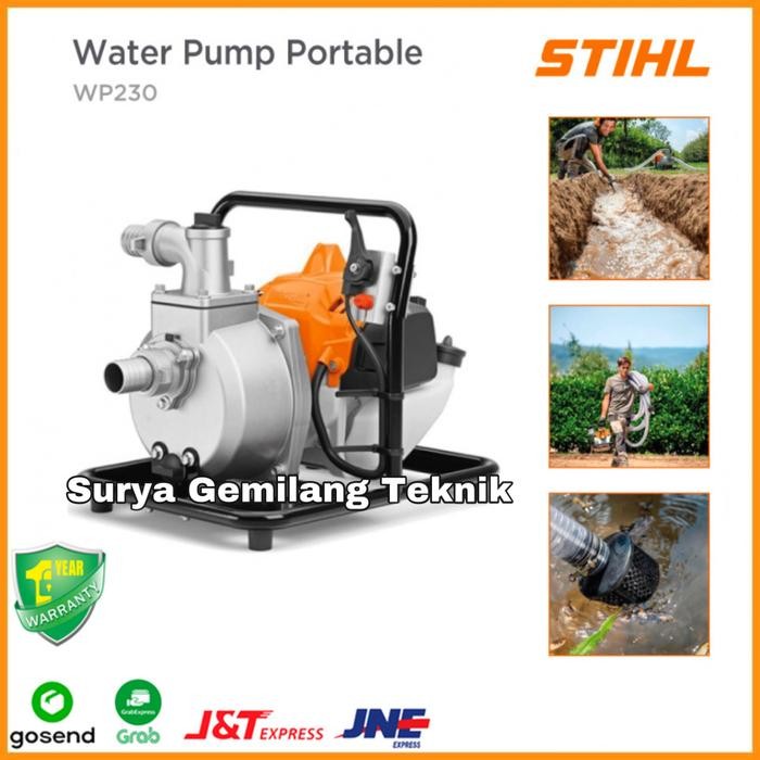 Mesin Pompa Air Irigasi Sawah Alcon Stihl WP 230 Water Pump Portable