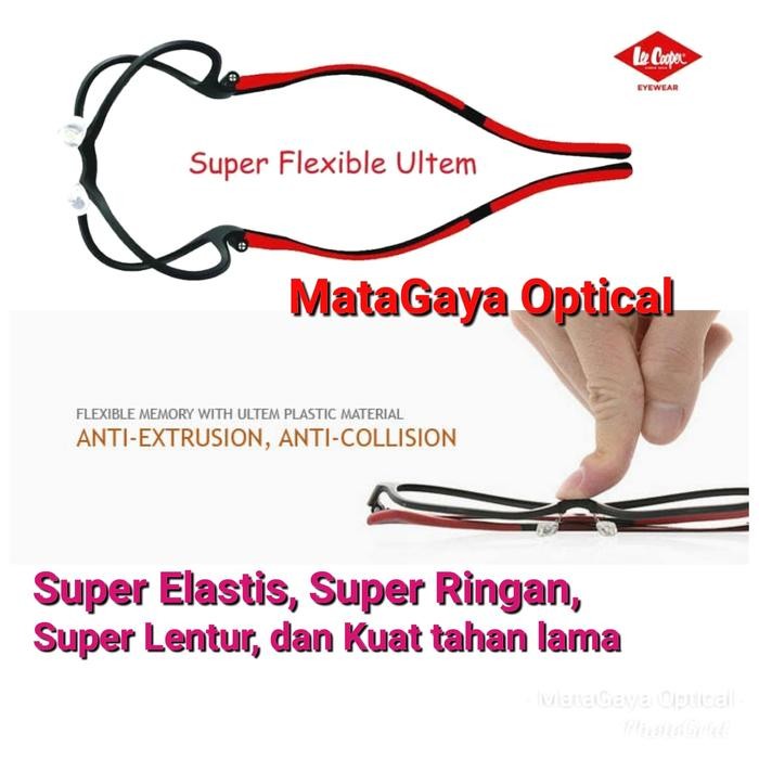 Unik Frame Kacamata Lee Cooper Fu1760 Original