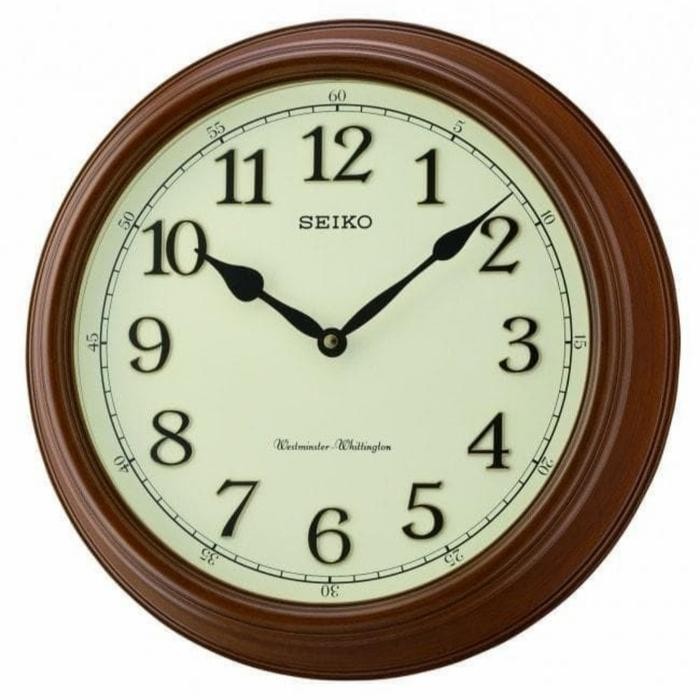 Ready Jam Dinding Kayu Seiko Qxd214B Original Dual Chime Bestseller Qxd214