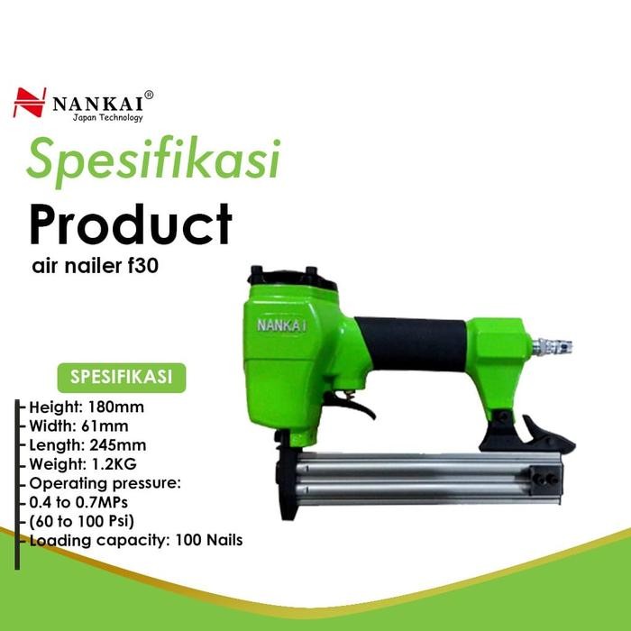 

WOLD - Alat Tembak Paku Angin / Air Nailer F30 Nankai