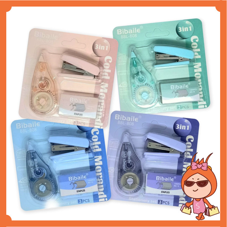 

UM1 Welcome - S6336 Perlengkapan Staples & Isi Staples / Set Alat Tulis Staples & Pita Koreksi /