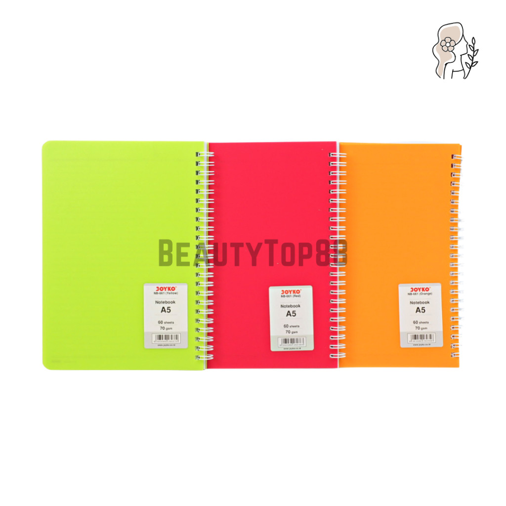 

UM1 Notebook A5 Joyko NB-661 - Buku Tulis Catatan Spiral Ring - Agenda Ruled 70 gsm [60 LEMBAR]