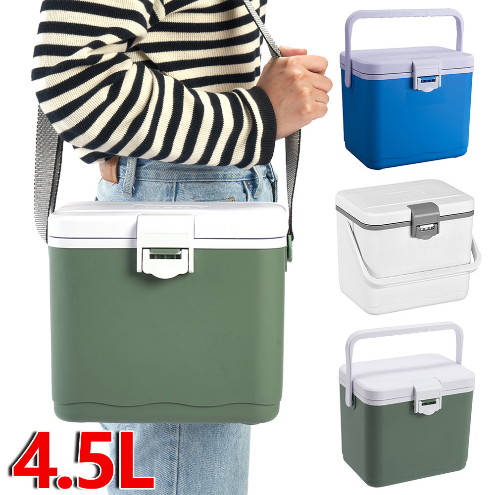 4.5L Portable Outdoor Incubator Large Capacity Food Storage Box Cooler Ice Bottle Cooler Mini Fridge