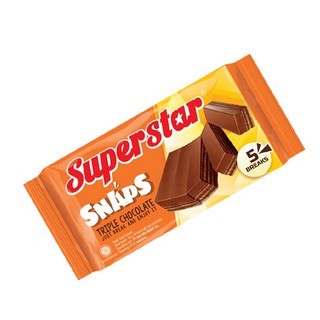 

AYOOOLLARIZSS!! Superstar Snaps Triple Chocolate 336g (12 pcs @ 28 g) Promo