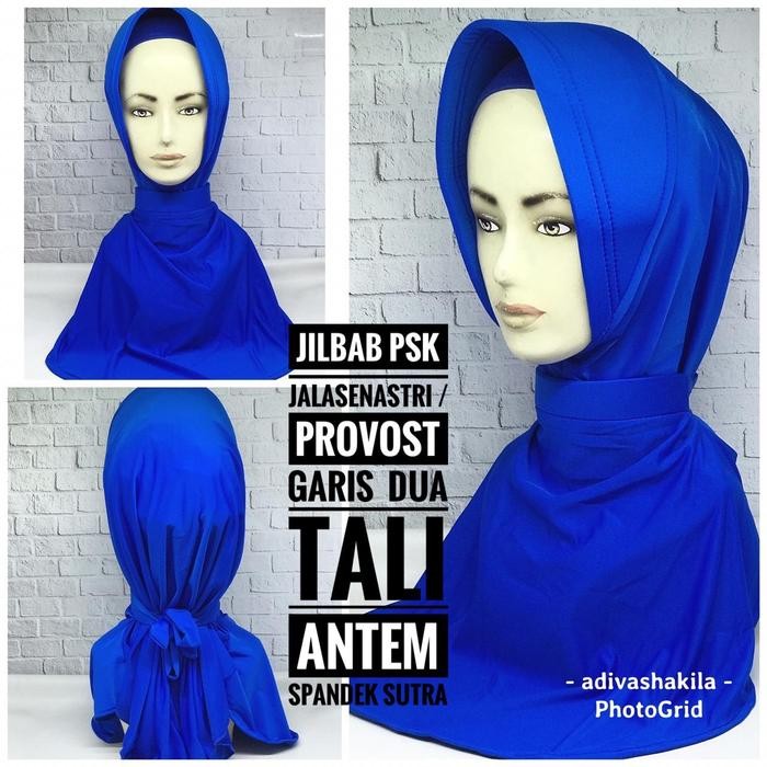 Nayyir- JILBAB DINAS BIRU ELEKTRIK JALASENASTRI