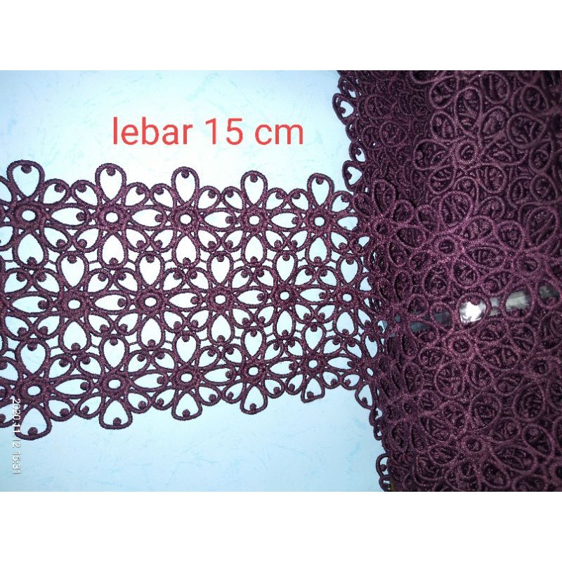 RENDA bordir full renda giper renda lebart renda besar renda baju renda renda giper renda hitam