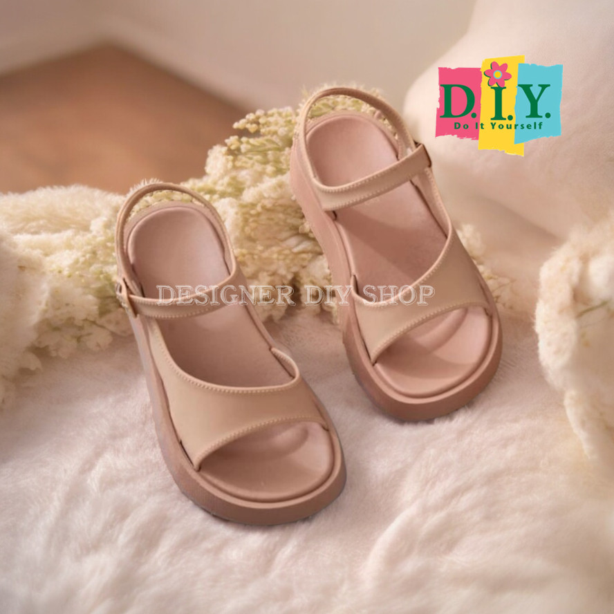 Sandal Wanita Gunung Tali Sendal Jelly Elegan Korea Ban Dua