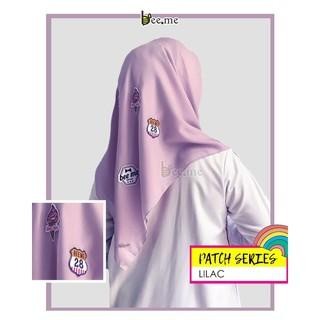 murah- HIJAB BEE.ME SERIES PATCH-KERUDUNG SEGIEMPAT SIZE 115x115CM JILBAB POLOS
