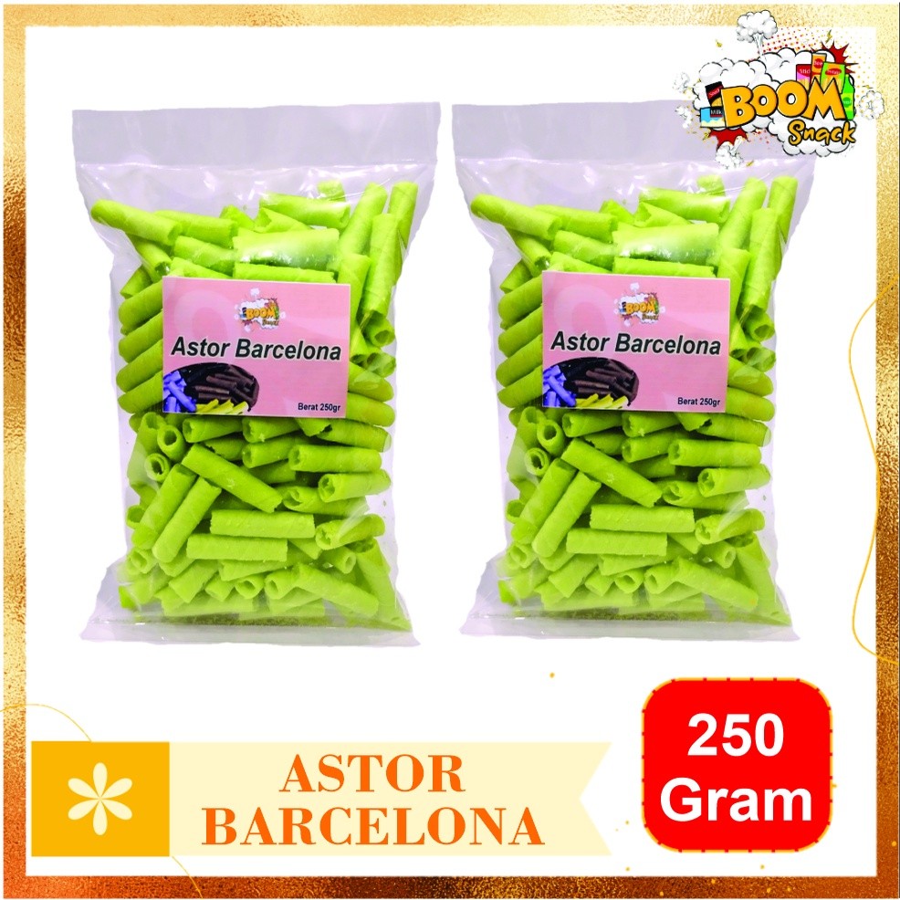 

Dapur Joglo Astor Barcelona Wafer Roll Barcelona Kemasan 250 Gram