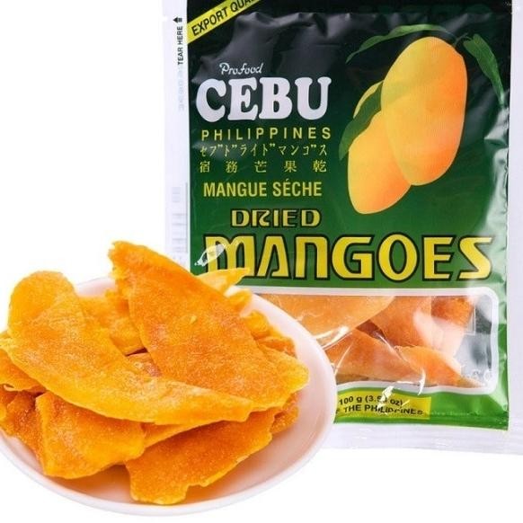 

Cebu Dried Mango Sliced 100G Manisan Mangga Asli Filipina