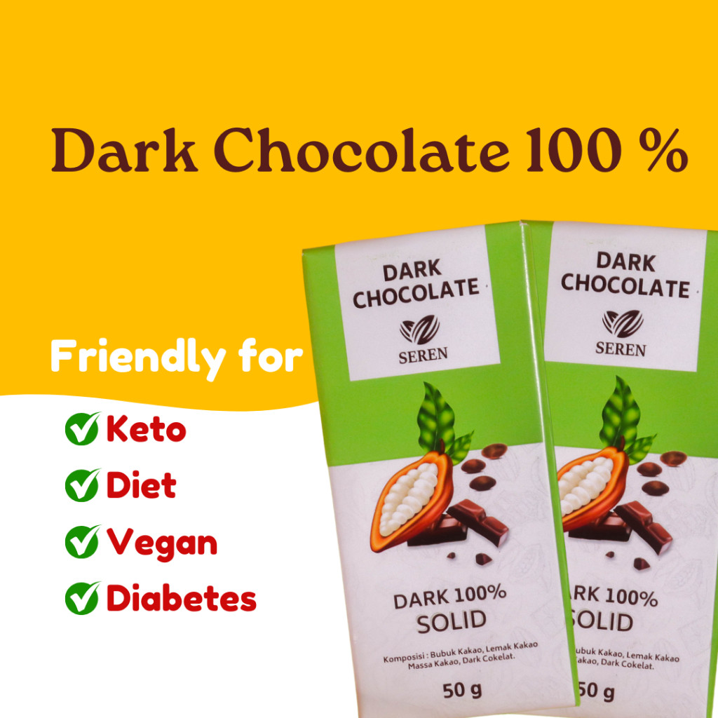 

Dapur Joglo Dark Chocolate 100% Tanpa Gula 50Gr Kaya Antioksidan