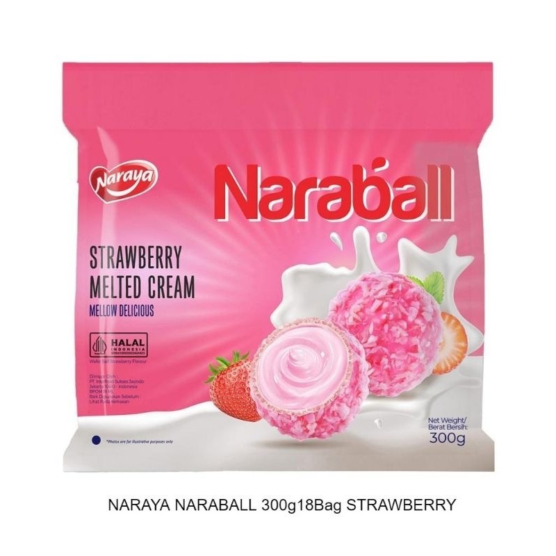 

Dapur Joglo Naraya Naraball Coklat Strawberry Vanila / Naraball Coklat 300G