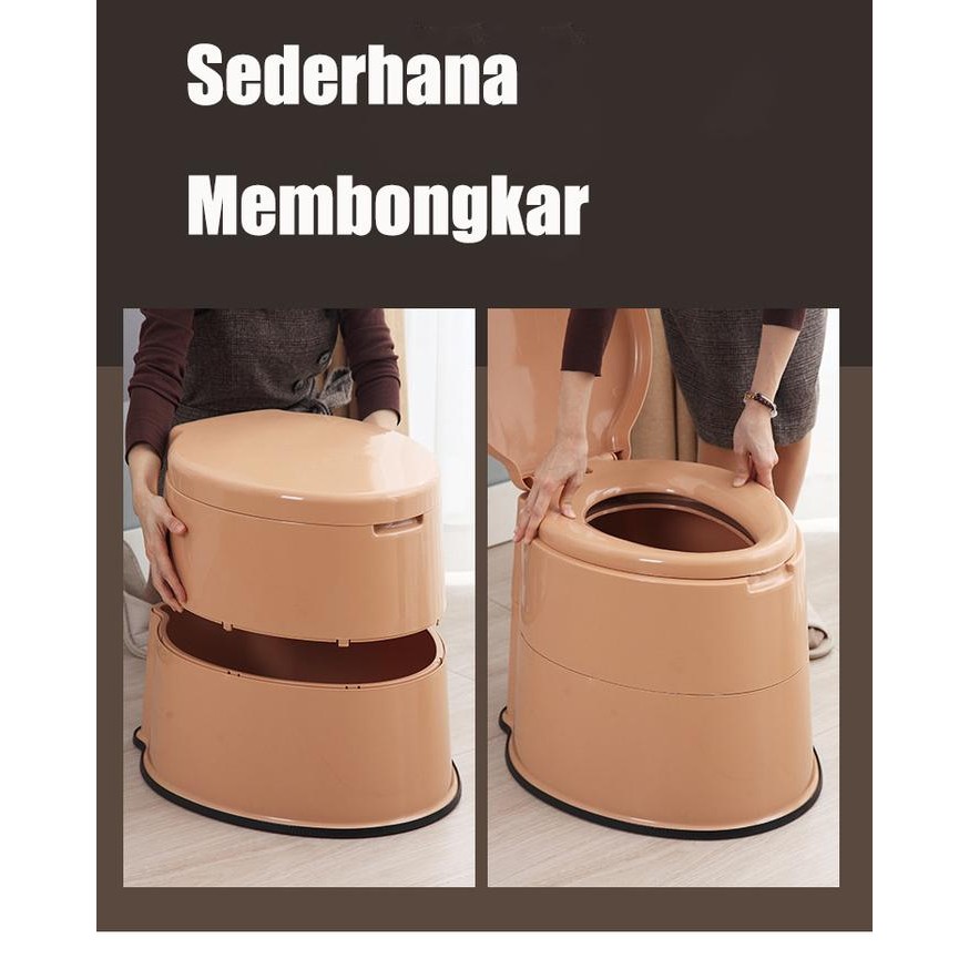 Tidy Tribe Duduk portable Pispot kursi Toilet duduk Toilet kursi Pispot lansia Kursi pispot Ibu hal