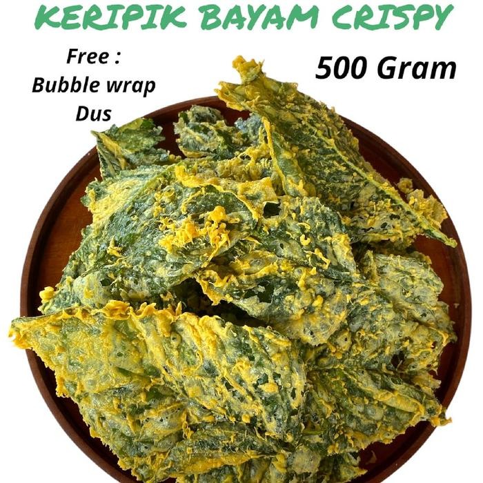 

EatFr3sh- KERIPIK BAYAM SUPER CRISPY 500 GRAM CEMILAN
