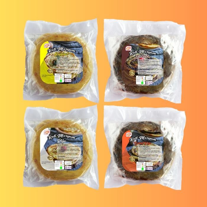 

EatFr3sh- [PAKET 4 MIX] ROTI MARYAM ORIGINAL, COKLAT, KEJU & COKJU