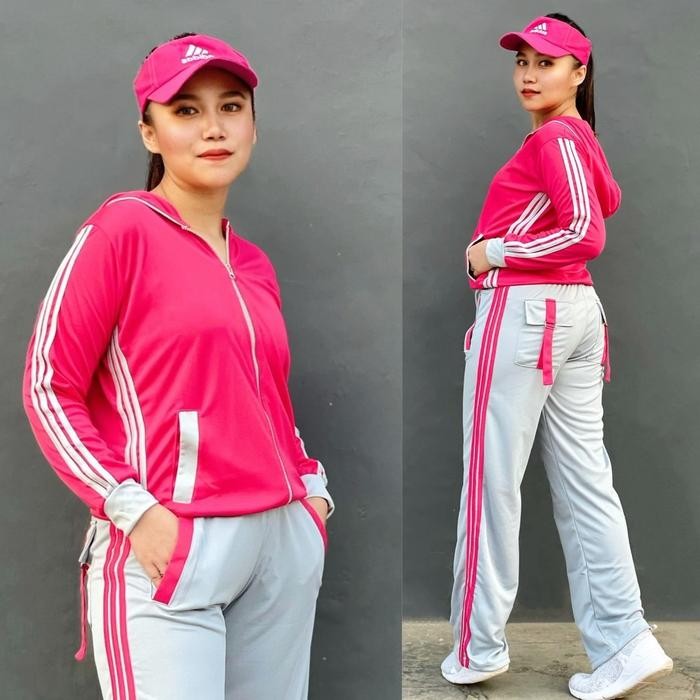 syukron- READY Baju Senam Setelan Aerobic Zumba Lapangan Fitness Hijab Muslim Panjang Training