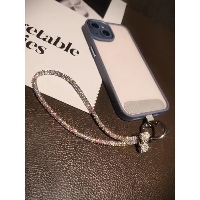 

Rng Gantungan Handphone Sparkling Gliter Luxury Diamond Strap Tali Lanyard Crystal Pita Blink Ponsel
