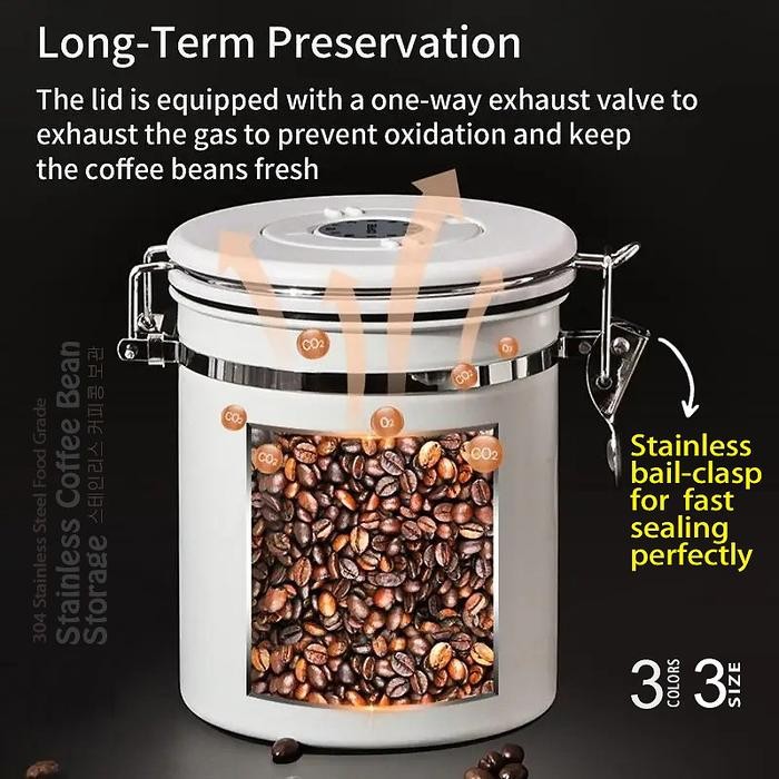 ready stok toples 1 set lengkap toples aesthetic toples kopi gula teh coffe canister storage tempat