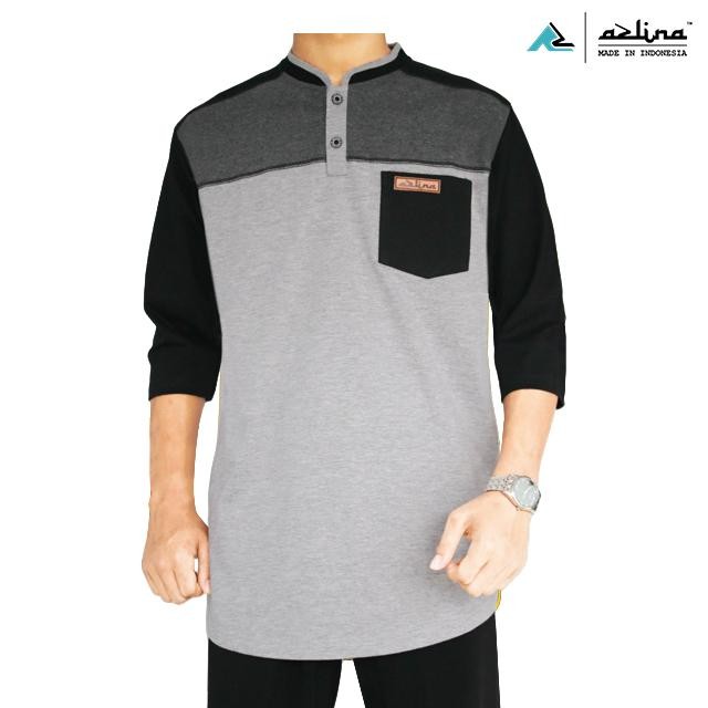 Zuhud- Baju Koko Pria Dewasa Azlina Kurta Kaos Terbaru