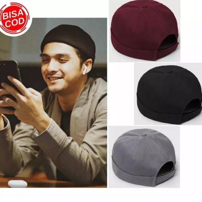 Fatir- Topi Miki Hat POLOS Peci Gaul Rockzilla Peci Ustads ABDUL SOMAT muslim distro songkok