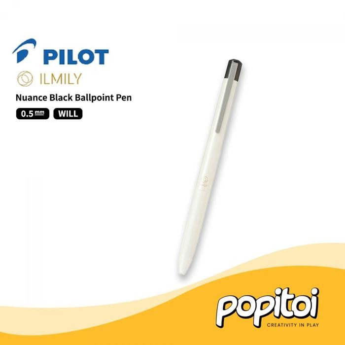

No.OneBest- Pilot ILMILY Nuance Black Ballpoint Pen 0.5 mm Pulpen Gel