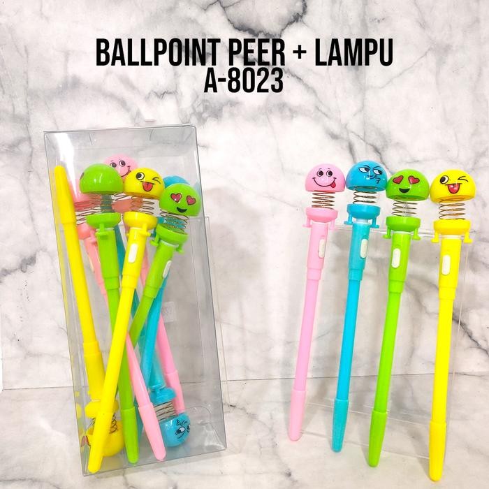 

No.OneBest- SELUSIN pulpen gel EMOTICON peer dan LAMPU / Pulpen gel peer dan lampu