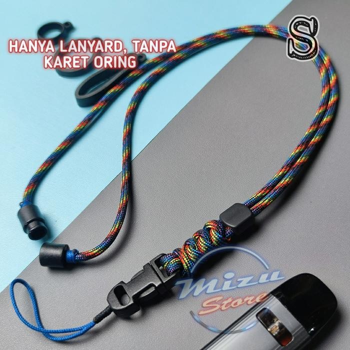 

No.OneBest- V2 LANYARD TALI PARACORD/KALUNG/GANTUNGAN HP/ID CARD/NAME TAG