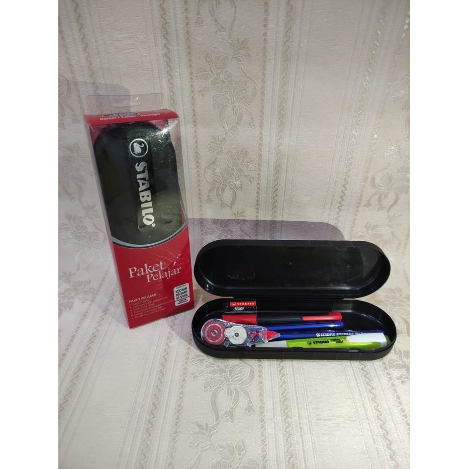 

No.OneBest- Stabilo Paket Pelajar (Hitam) - 1 SET