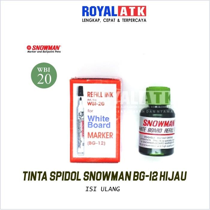 

No.OneBest- Isi Ulang Tinta Spidol Snowman Bg-12 Hijau /Pcs