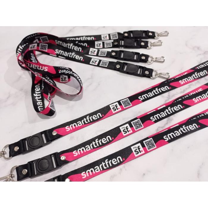

No.OneBest- Lanyard Smartfren Full Design Printing Surabaya