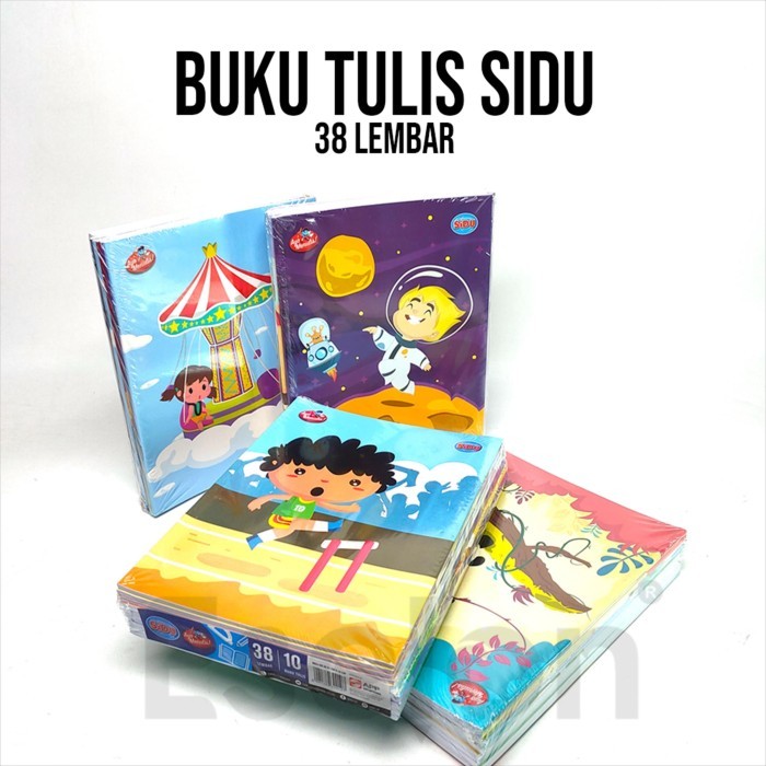 

No.OneBest- 10pcs Buku Tulis SIDU Garis 38lembar / 1pack Buku Tulis SIDU 38lembar