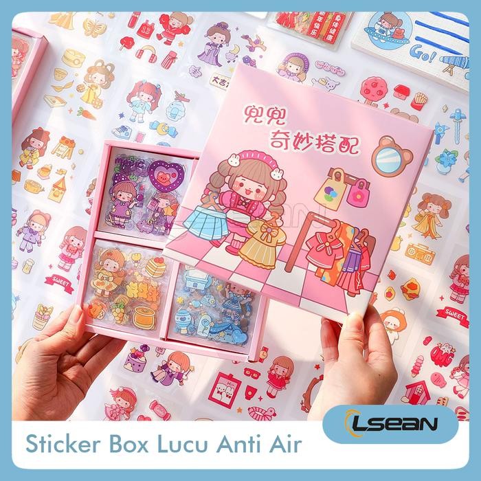

No.OneBest- STICKER JURNAL SCRAPBOOK LUCU 2D ANTI AIR MOTIF KOREA KARTUN LUCU WATE