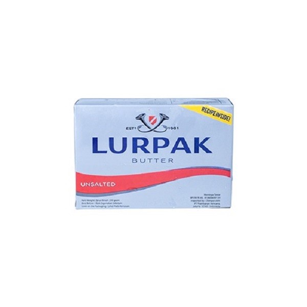 LURPAK BUTTER UNSALTED 200 GR