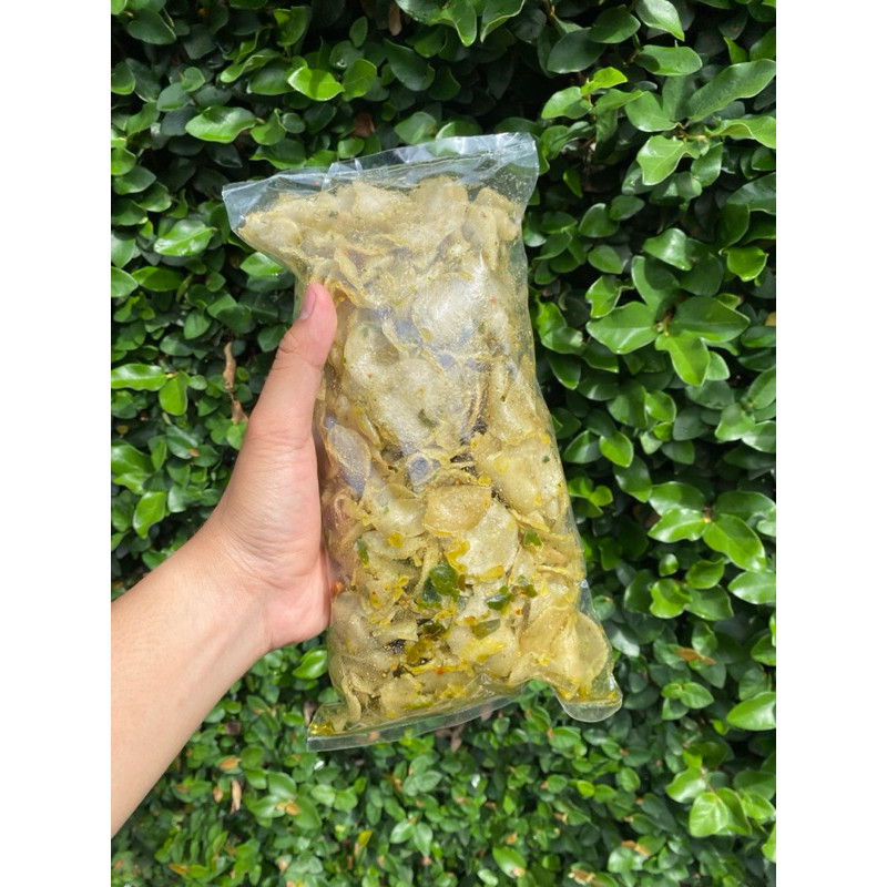 

Cemal Cemil Makyus Moring Gurih Daun Jeruk/Moring Asli Bandung / Keripik Moring / Cimol Kering