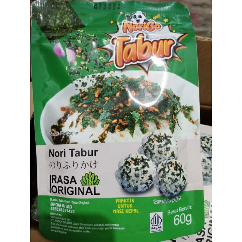 

Cemal Cemil Makyus Nori Tabur Original 60 Gram / Nasi Kepal