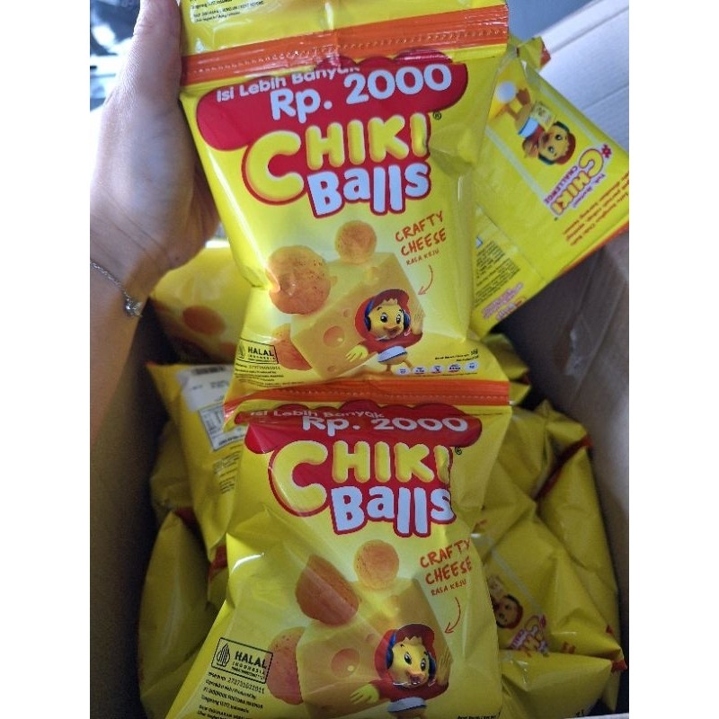 

Cemal Cemil Makyus Chiki Balls Rasa Keju ( 1Renceng Isi 10Pcs)