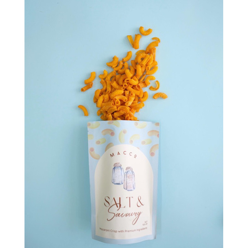 

Cemal Cemil Makyus Macco Salt & Savoury Mac & Cheese Crisp Macco Snack Cemilan Makaroni Keju Rasa
