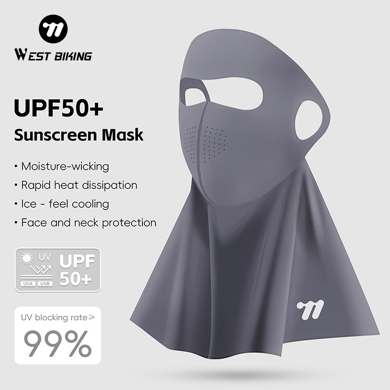 West Biking Cycling Mask Set Full Face Uv Protection Upf50+ Summer Balaclava Breathable Mask Outdoor