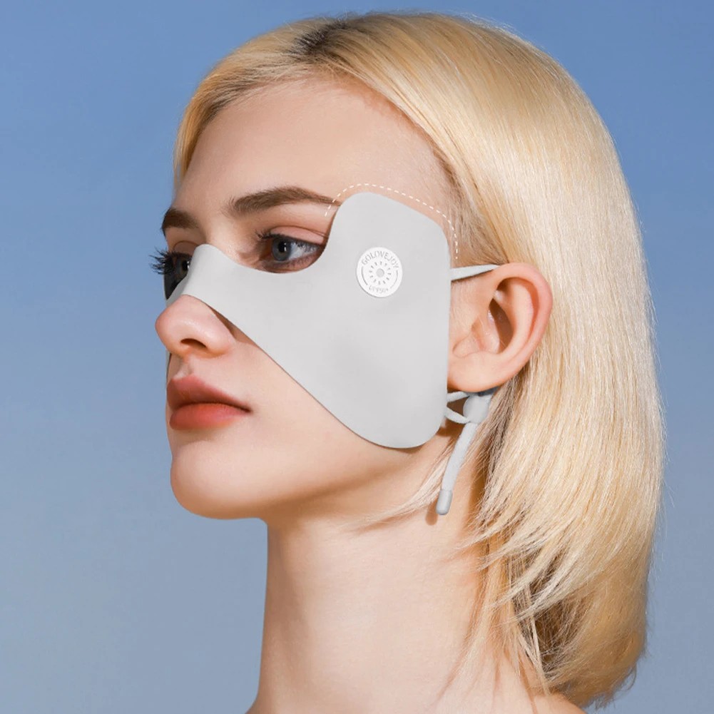 Summer Ice Silk Cool Butterfly Mask Upf50+ Outdoor Cycling Golf Eye Protection Angle Sunscreen Mask